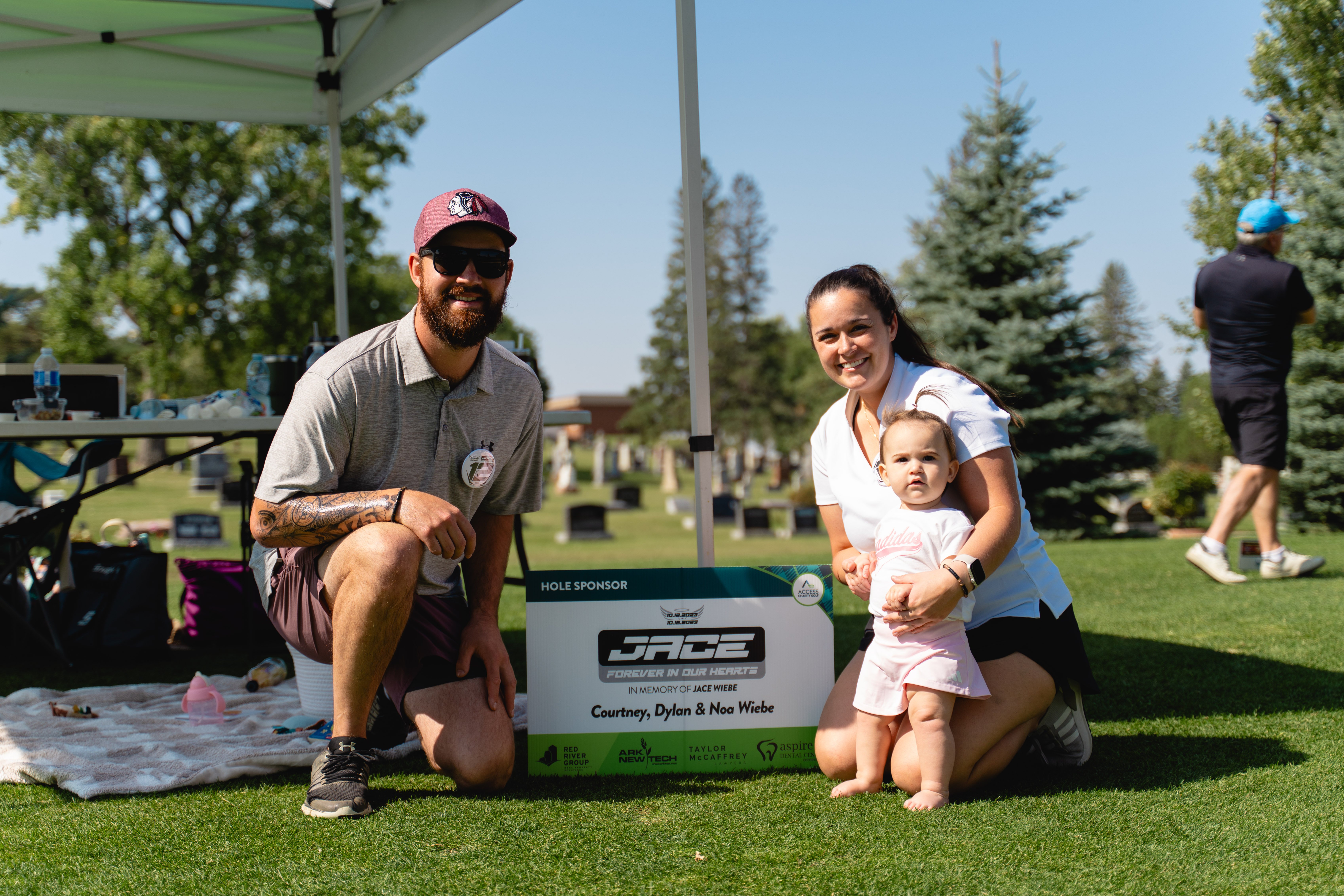 One of the many families we are playing for. 