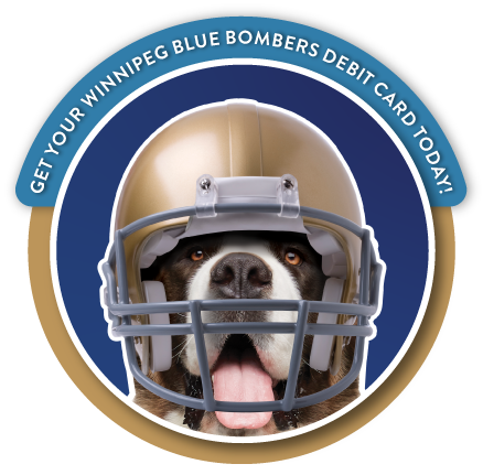 Get your Winnipeg Blue Bombers Debit Card today!