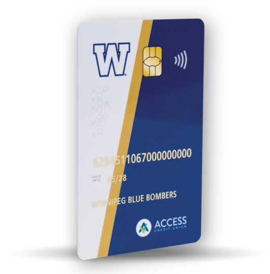 Winnipeg Blue Bombers Debit Card